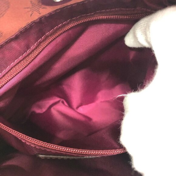 HUNTING WORLD Overall handle Backpack Bag with Charm Backpack Canvas wine-red - Picture 13 of 14